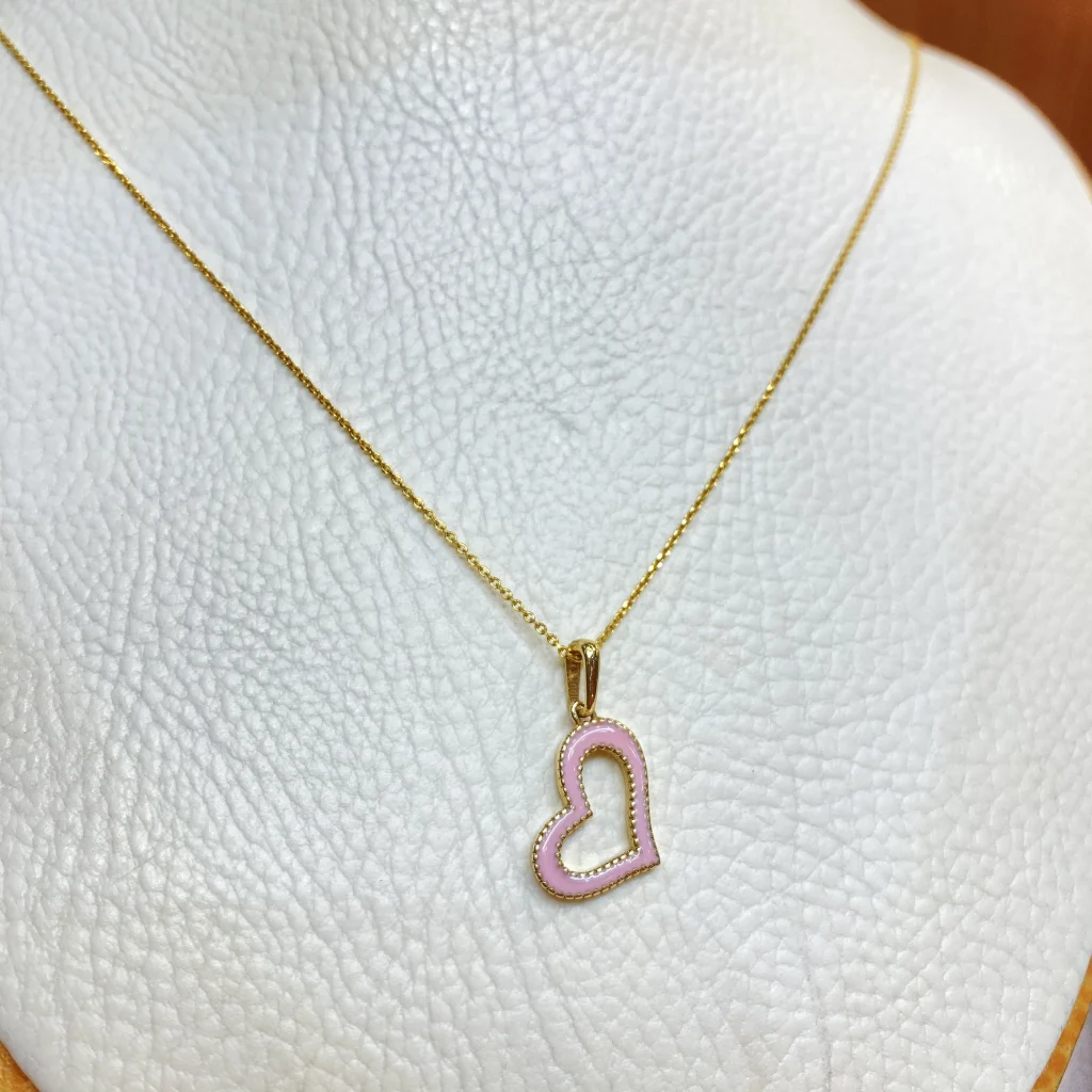 گردنبند طلا زنانه طرح قلب