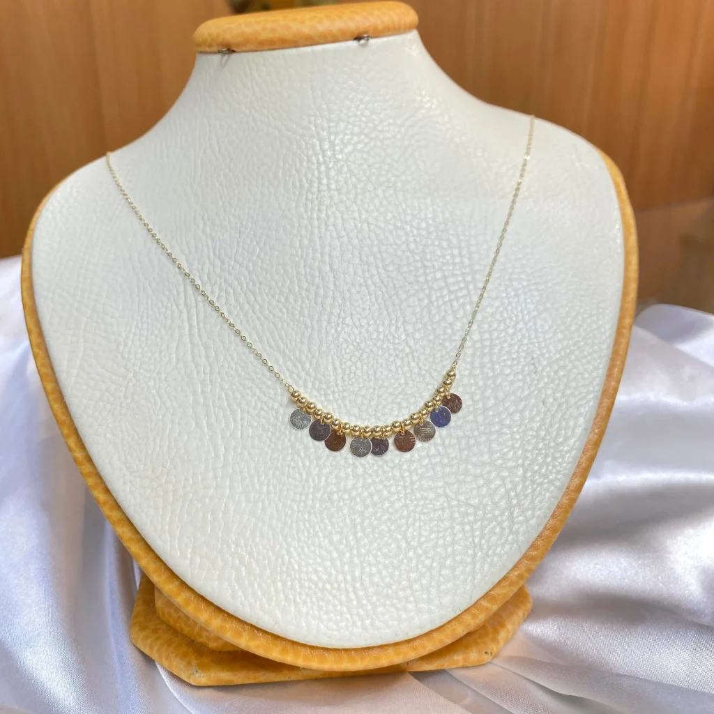 ردنبند طلا مینیمال سکه ای در اصفهان